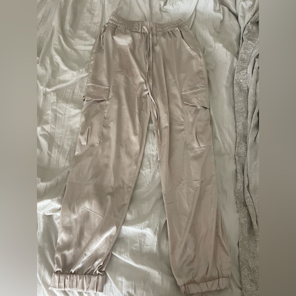 “the Closet” silk joggers
